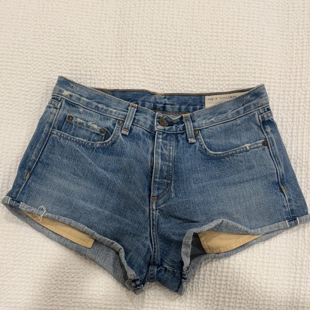 rag & bone Classic Blue Jean Shorts